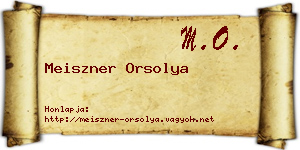 Meiszner Orsolya névjegykártya