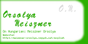 orsolya meiszner business card